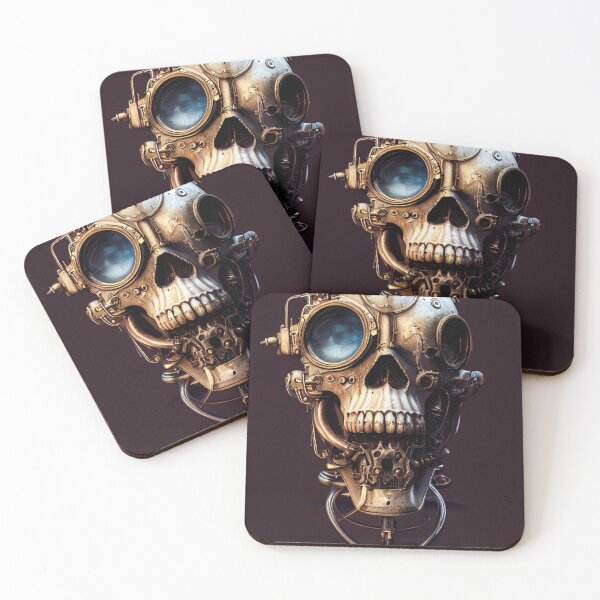 Item preview, Steampunk Skull designed and sold by CartoonrBOY.
