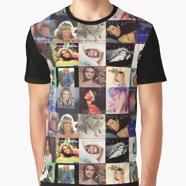 Vista previa del artículo con la obra «Olivia Newton-John - Collage del álbum - Diseñado por PopRetroDisco», diseñado y vendido por popretrodisco.