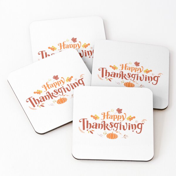 Item preview, beautiful lettering for happy thanksgiving with a pumpkin designed and sold by JAG2B.