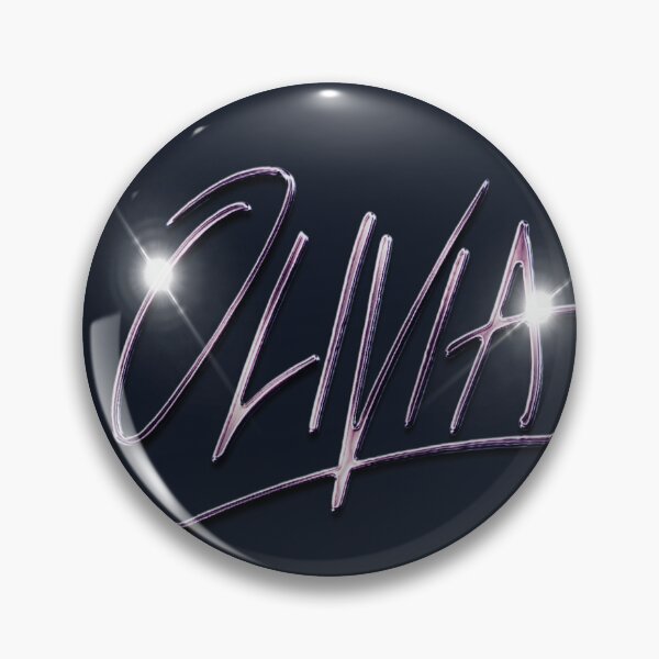 Artikelvorschau, Olivia Newton-John – Chrom-Logo – entworfen von PopRetroDisco entworfen und verkauft von popretrodisco.