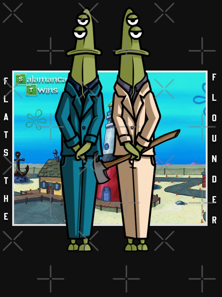 "Spongebob X Breaking Bad crossover Flats the flounder Salamanca