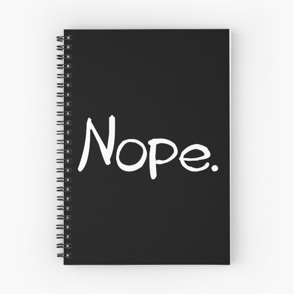 Item preview, Nope, humorous text design designed and sold by Glimmersmith.