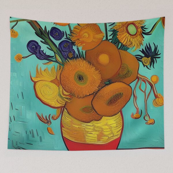 Item preview, Van Gogh Inspired - Vintage Floral Vase designed and sold by meggydesigns.