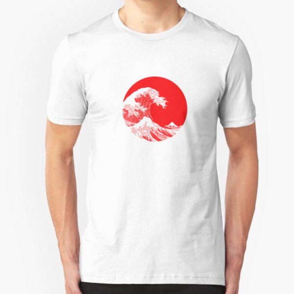 Hokusai, Kanagawa great wave Slim Fit T-Shirt