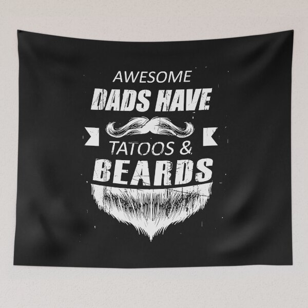 Item preview, Awesome Dads Have Tattoos and Beards designed and sold by gastonfongemie.