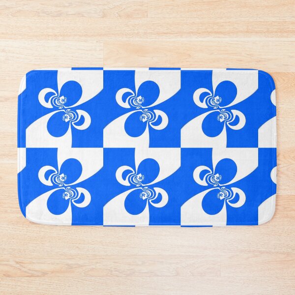 Item preview, blue and white cartoon doodle design in style of Matisse designed and sold by mister-john.