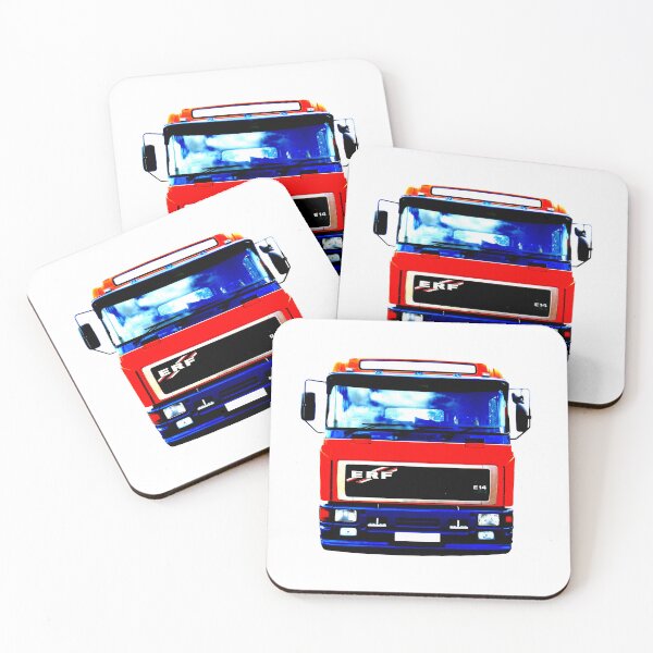 Item preview, Classic 1990s ERF E Series lorry high contrast red designed and sold by soitwouldseem.
