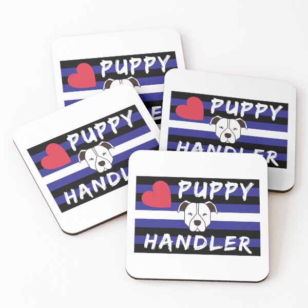 Item preview, WOOFZ® Leather Pride Flag with Puppy Handler designed and sold by woofz.