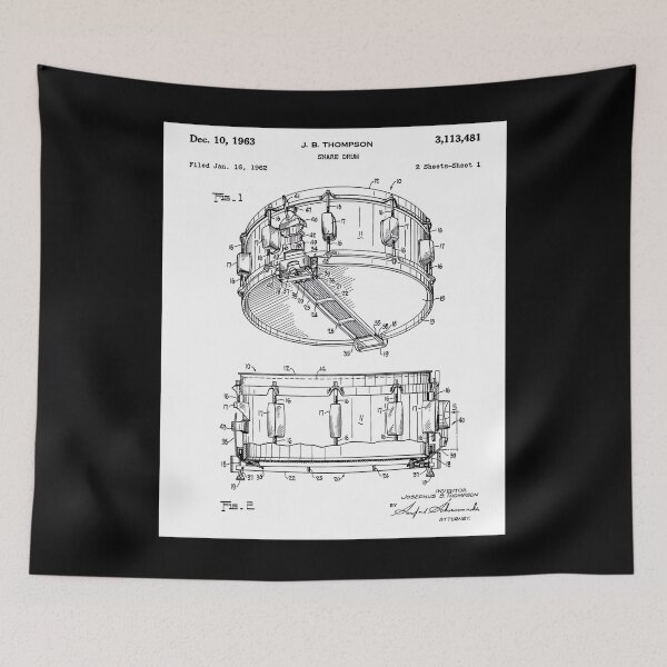 Item preview, Snare Drum Thompson Patent Black  designed and sold by gabaraysupm.