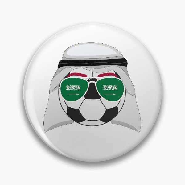 Item preview, Saudi Arabia Flag inside Sunglasses on a Soccer ball Wearing an Agal designed and sold by Dexter Freeman.