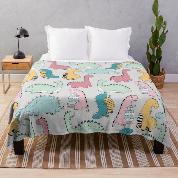Item preview, Cute colourful dinosaur repeated pattern designed and sold by Tanuja Sharma.
