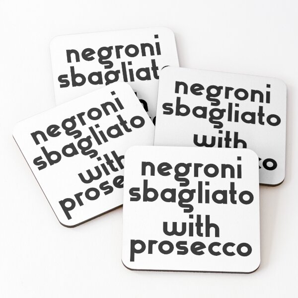 Item preview, Negroni Sbagliato with Prosecco (Black and White) designed and sold by ironique.ironique.