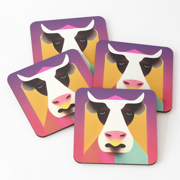 Item preview, Happy cow designed and sold by FlatLandPrints.