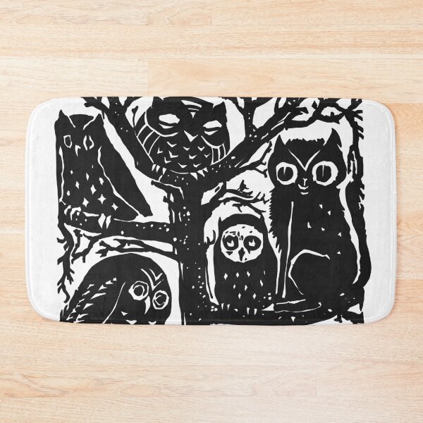 Item preview, A cat and an owl owl and cat cat and owl designed and sold by lucky-fern.