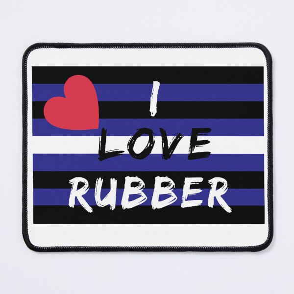 Item preview, WOOFZ® Leather Pride Flag with I Love Rubber designed and sold by woofz.