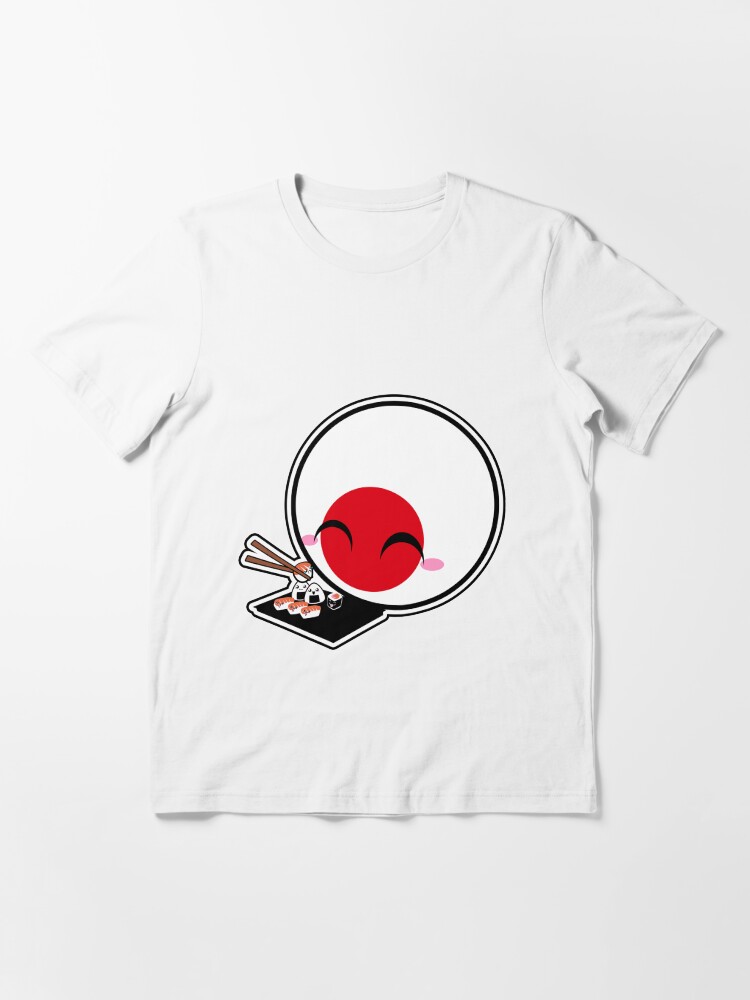 Alternate view of Japanball - Sushi - Polandball Countryball Essential T-Shirt