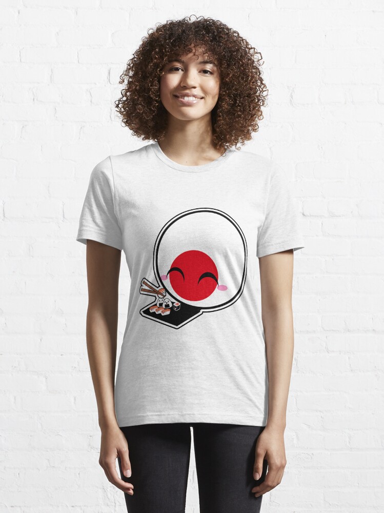 Alternate view of Japanball - Sushi - Polandball Countryball Essential T-Shirt