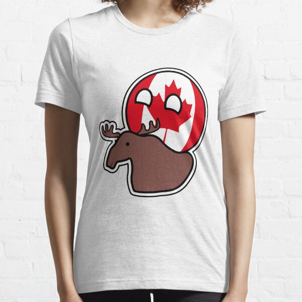 Canadaball - riding Moose, Countryball / Polandball Essential T-Shirt