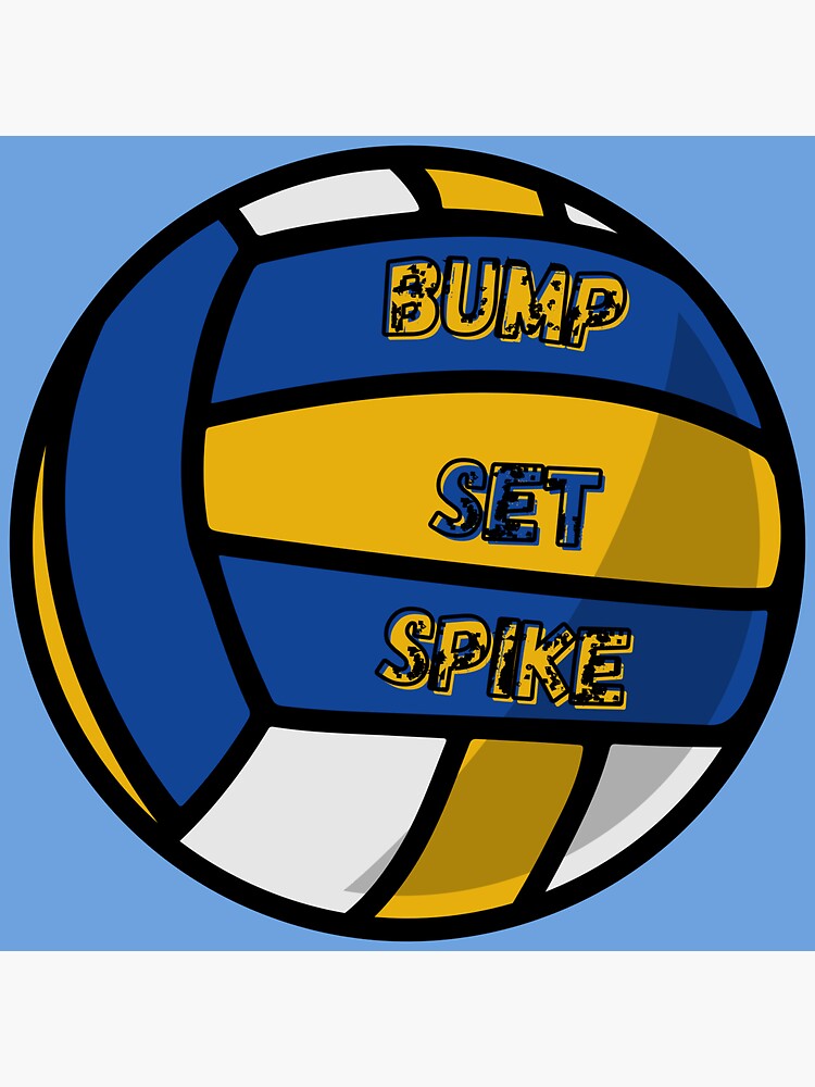 "Volleyball Bump, Set, and Spike" Sticker for Sale by SarcasticCutie