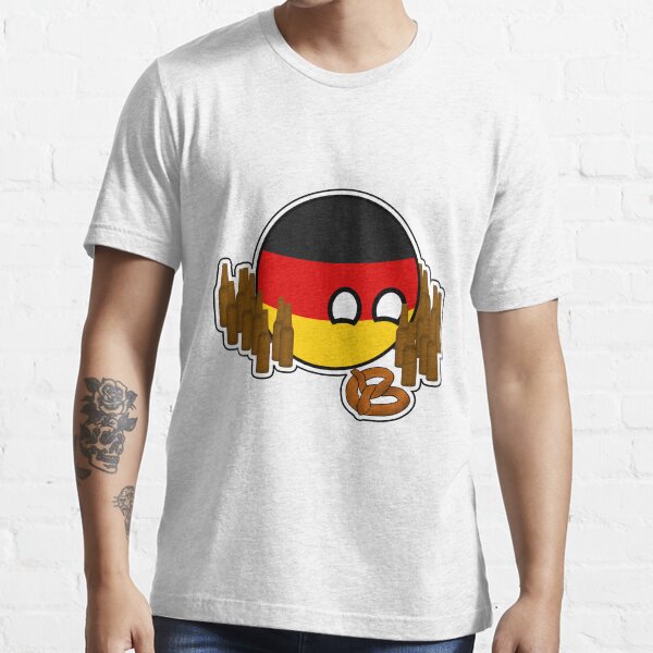 Germanyball Polandball Countryball w/ Beer and Pretzels Essential T-Shirt