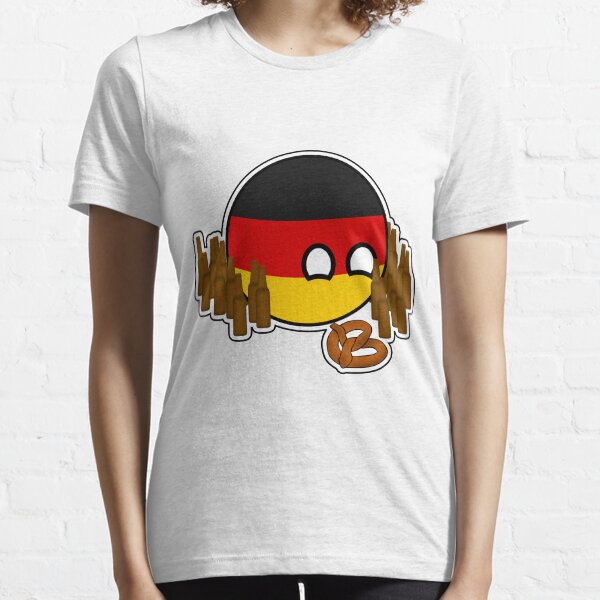 Germanyball Polandball Countryball w/ Beer and Pretzels Essential T-Shirt