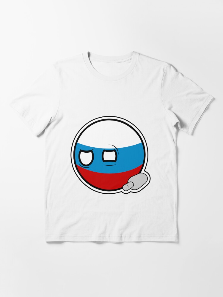 Alternate view of Russiaball with empty bottle | Polandball Countryball Essential T-Shirt
