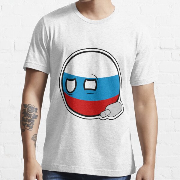 Russiaball with empty bottle | Polandball Countryball Essential T-Shirt