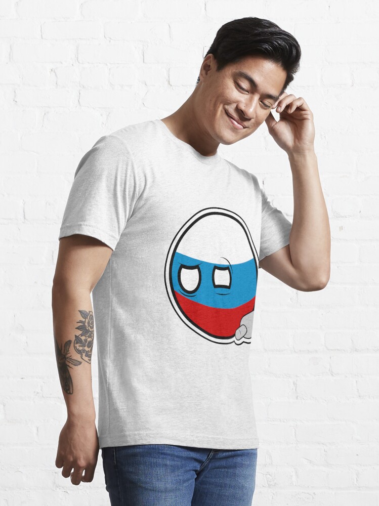 Alternate view of Russiaball with empty bottle | Polandball Countryball Essential T-Shirt