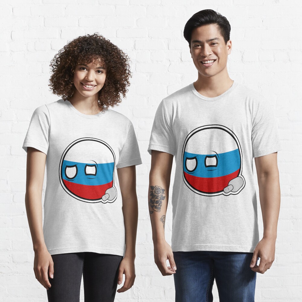 Russiaball with empty bottle | Polandball Countryball Essential T-Shirt