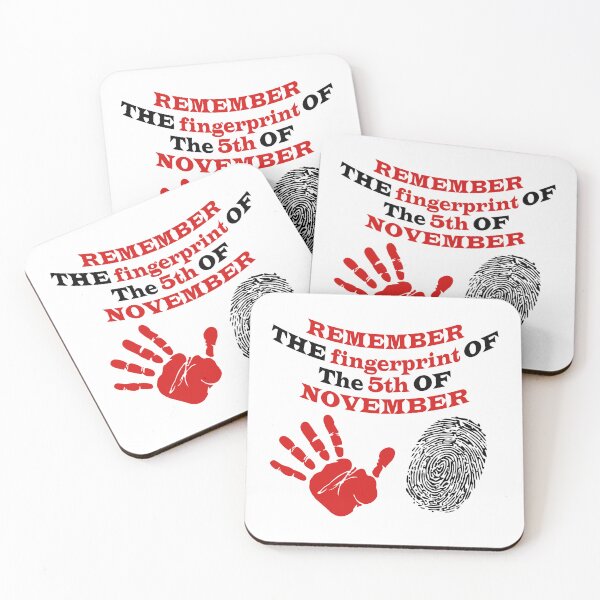 Item preview, Remember the fingerprint of the 5th of November - Guy Fawkes Day, Great gift for the annual day of thanksgiving for the plot's failure. designed and sold by musaouri.