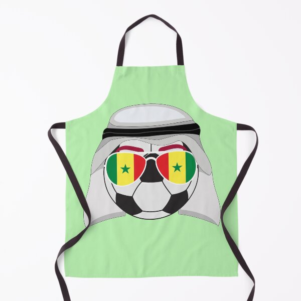 Item preview, Senegal Flag inside Sunglasses on a Soccer ball Wearing Keffiyeh designed and sold by Dexter Freeman.