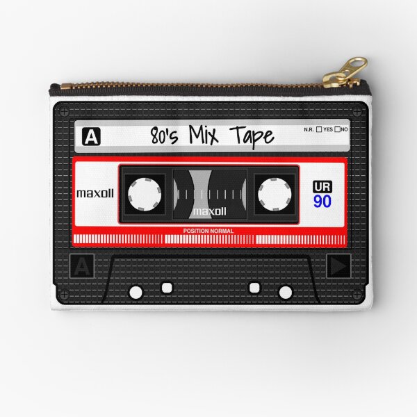 80's Mix Tape Zipper Pouch