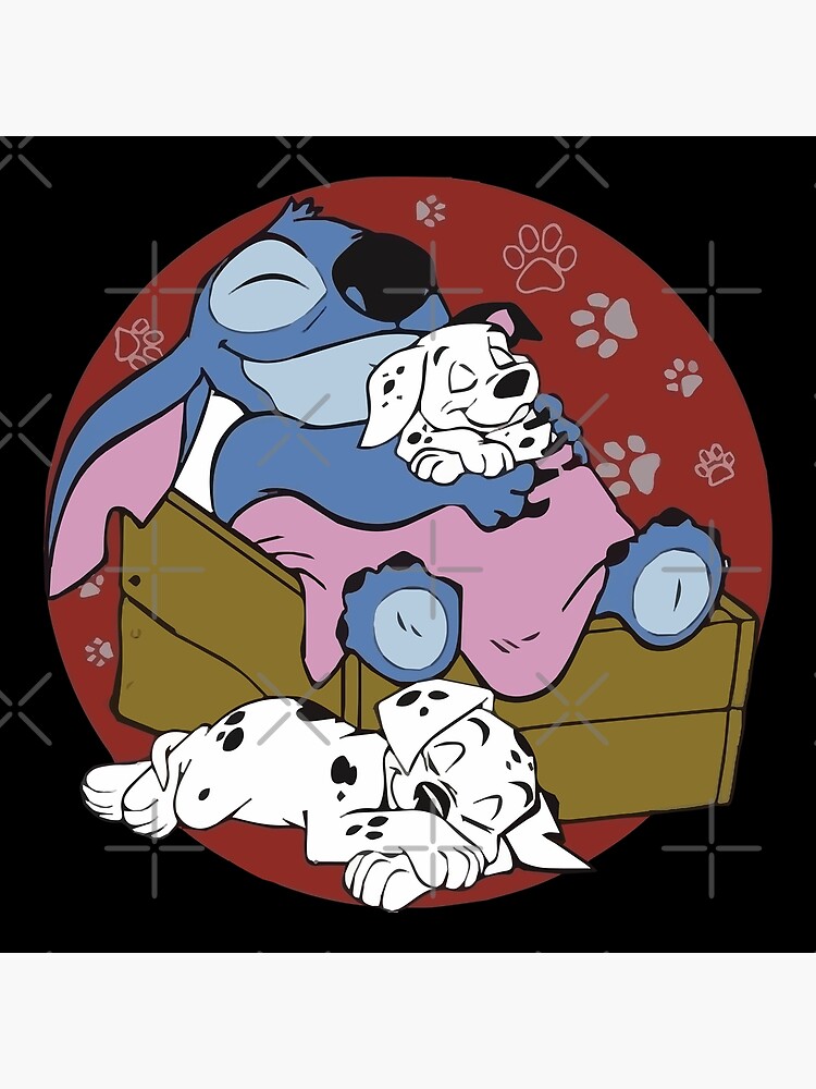 Stitch and Dalmation Sticker 101 Dalmations Cute Stickers Disney