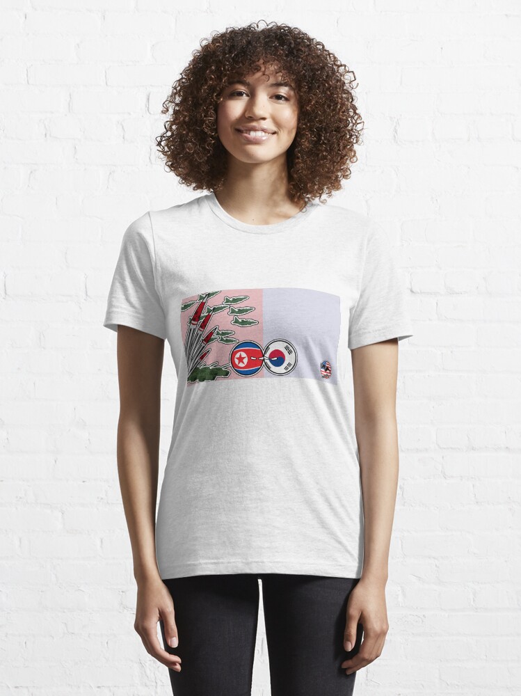 Alternate view of DPKR Koreaball conflict with USAball | Polandball Countryball Essential T-Shirt