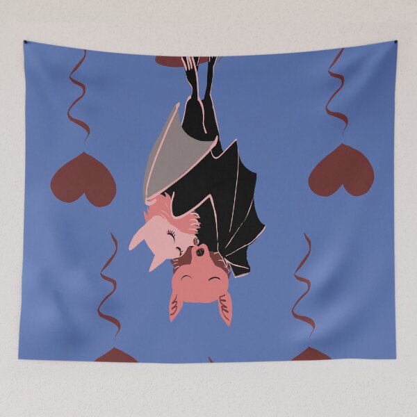 Item preview, Bat Hugs for a pink Halloween in blue designed and sold by belettelepink.