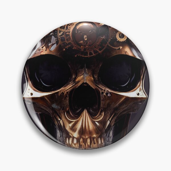 Artikelvorschau, Chrome Steampunk Skull entworfen und verkauft von CartoonrBOY.