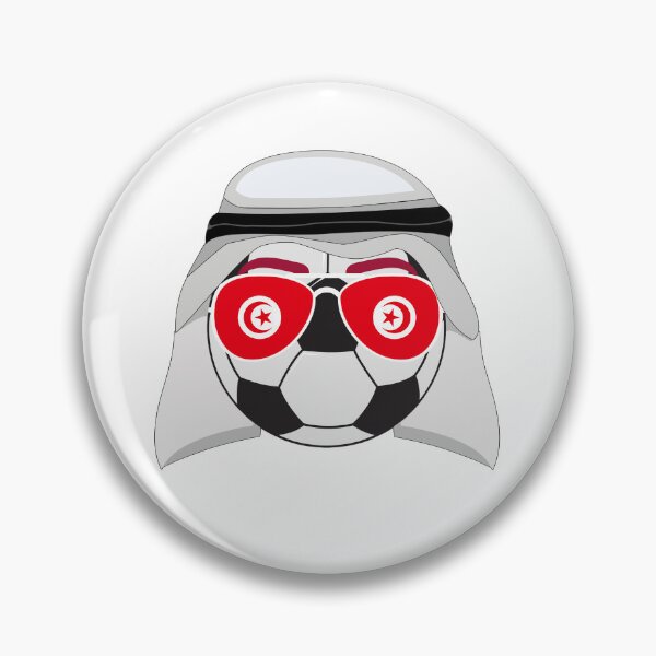 Item preview, Tunisia Flag inside Sunglasses on a Soccer ball Wearing a Shemagh designed and sold by Dexter Freeman.