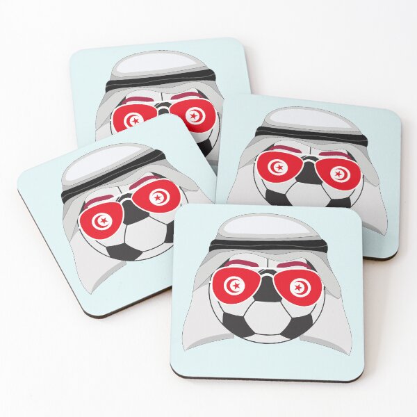 Item preview, Tunisia Flag inside Sunglasses on a Soccer ball Wearing a Shemagh designed and sold by Dexter Freeman.