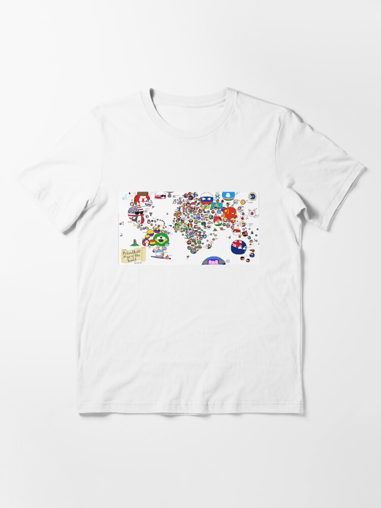 Alternate view of Polandball Countryball World Map Essential T-Shirt