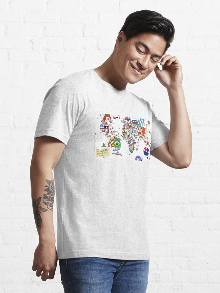 Alternate view of Polandball Countryball World Map Essential T-Shirt