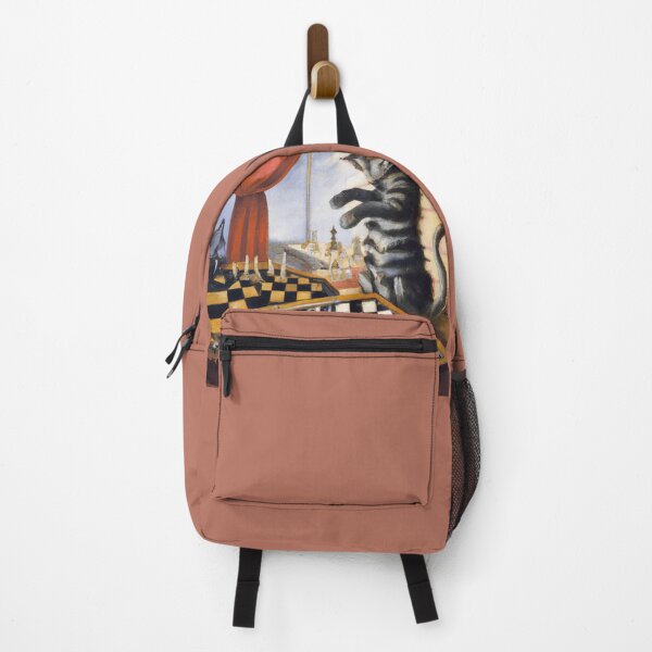 Item preview, Cat Plays Chess Fantasy Surrealist Dream Floating Chessboard designed and sold by DigitalMandy.