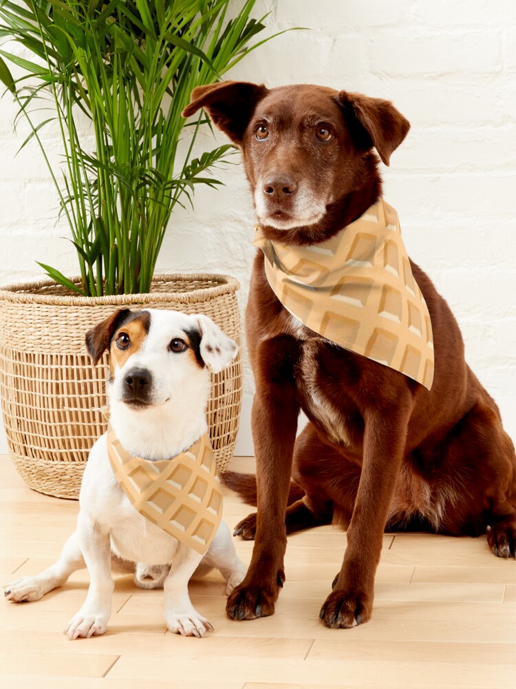 Alternate view of I Love Waffles Pet Bandana