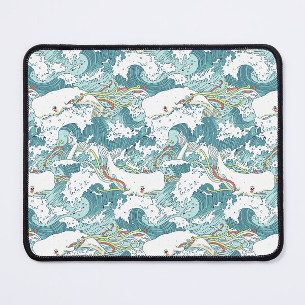 Item preview, Whales and Waves Pattern designed and sold by freeminds.