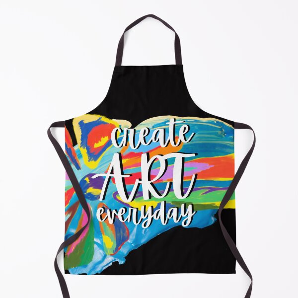Item preview, Create Art Everyday text on paint splashes. designed and sold by SpiritedArtwork.