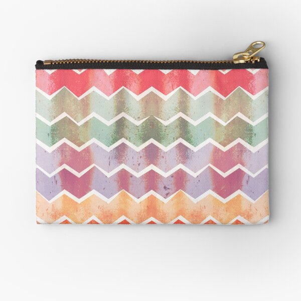 Item preview, Corrugated Chevron Stripes - Gelati Colorway designed and sold by Daisy Beatrice.