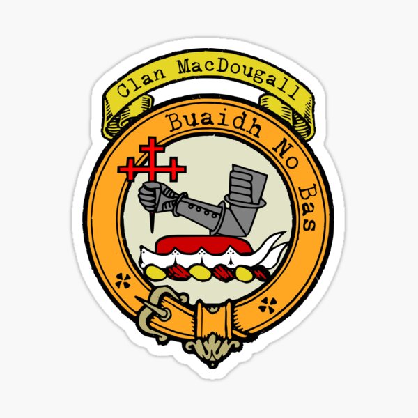 "MacDougall Clan Surname crest" Sticker for Sale by ljrigby Redbubble