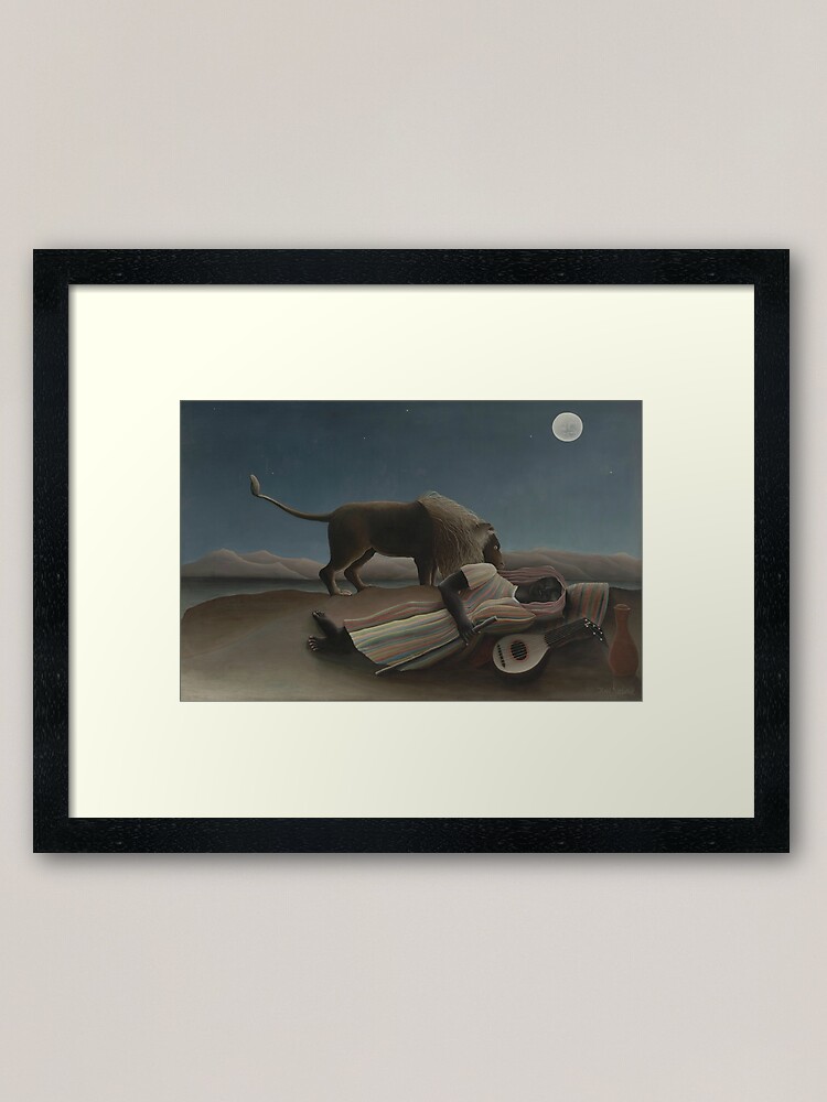 Henri Rousseau The Sleeping Gypsy BOX CANVAS Art Print All Sizes