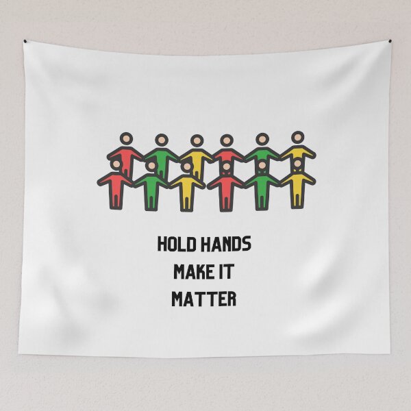 Item preview,  Human chain-colorful human icons stickers designed and sold by ZoesAttic.