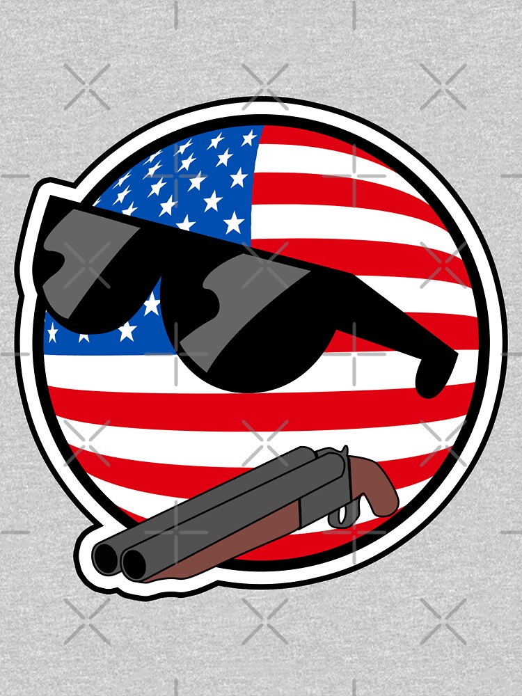 Muricaball (USAball) With Gun - Polandball's Countryballs by poland-ball