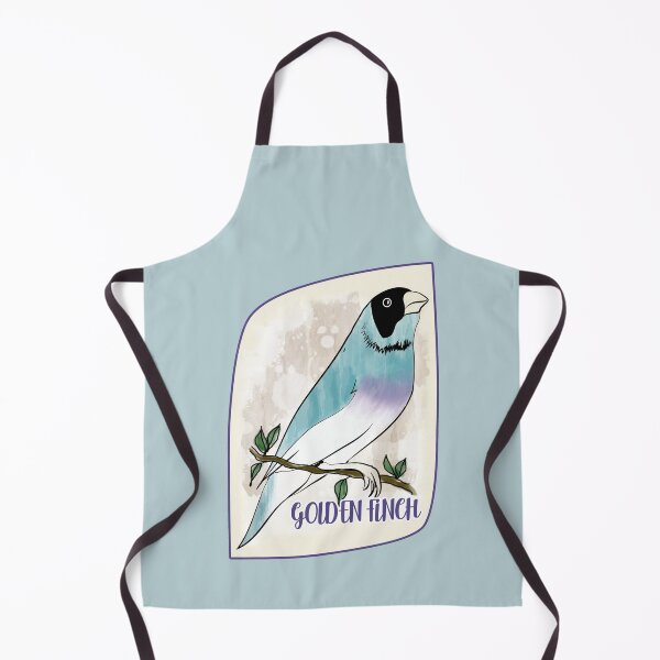 Item preview, Golden Periwinkle Finch designed and sold by PerlaDesignArt.